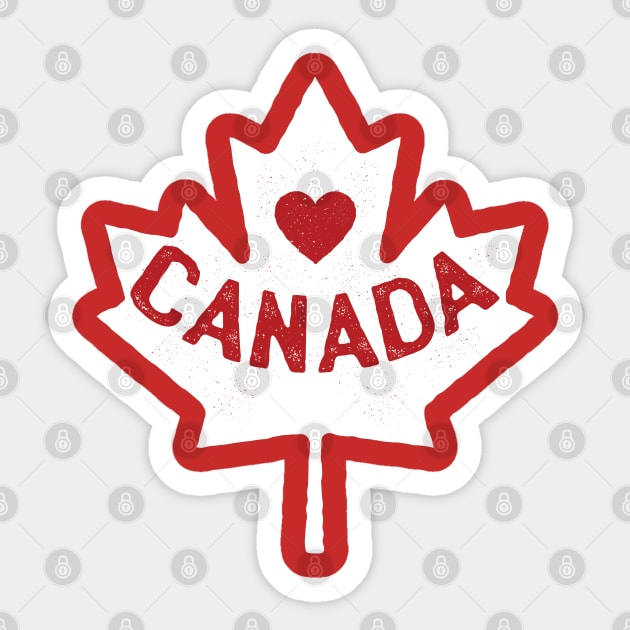 Love Canada Sticker by madeinchorley